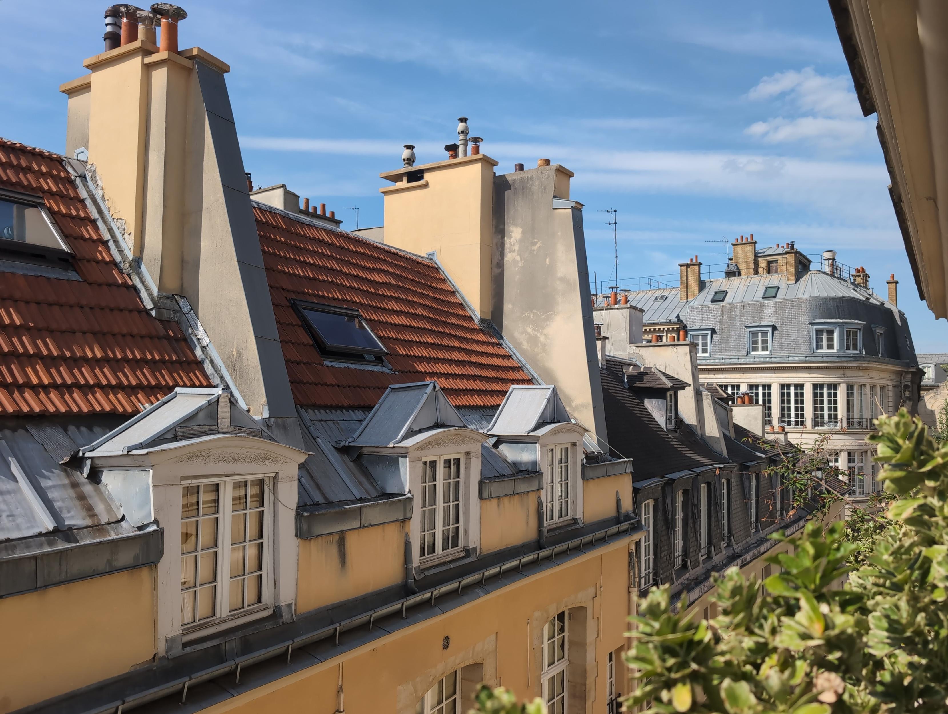 View from the Paris hotel window of other buildings